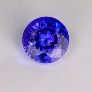 DEAL OF THE DAY!! Blue Violet Round Brilliant Tanzanite Gemstone 3.74cts