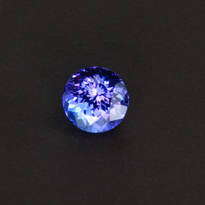 AC Blue Violet Round Tanzanite Gemstone 1.26 Carats
