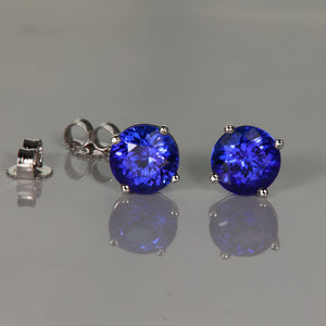 Tanzanite Stud Earrings