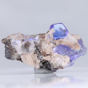 Tanzanite Mineral Specimen on Host Rock Matrix