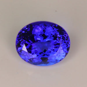 Tanzanite Oval 4.90 Carats Blue Violet Exceptional Gemstone