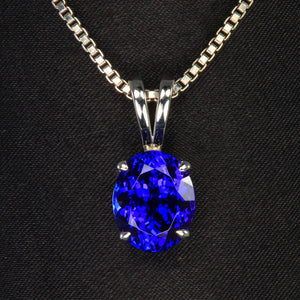 Oval Tanzanite Pendant