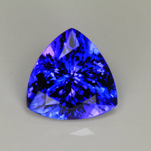 Violet Blue Trilliant Cut Tanzanite Gemstone 4.78 Carats
