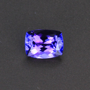 For Jennifer Blue Violet Antique Cushion Tanzanite Gemstone 1.59 Carats