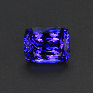 Blue Violet Antique Cushion Tanzanite Gemstone 4.02 Carats