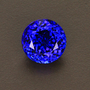 Violet Blue Round Brilliant Cut Tanzanite Gemstone