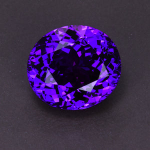 Violet Blue Oval Tanzanite Gemstone 14.71 Carats