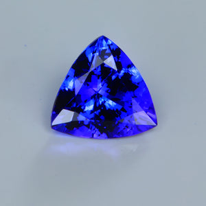 VIolet Blue Trilliant Cut Tanzanite Gemstone 2.70 Carats