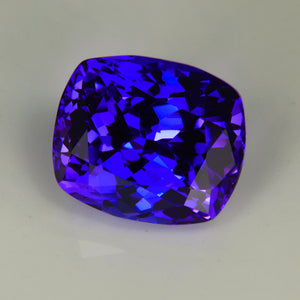 Violet BLue Antique Cushion Tanzanite