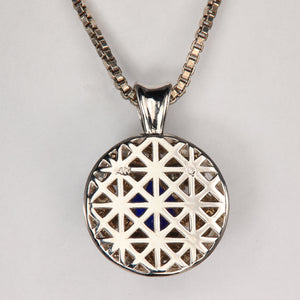 14k White Gold Tanzanite and Diamond Baguette Pendant 4.09cts