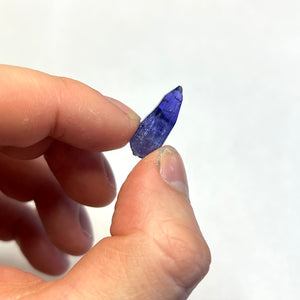 Purple violet tanzanite crystal