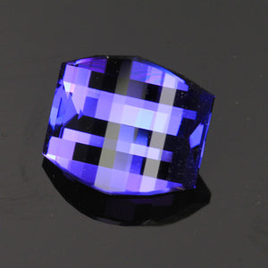 Blue Violet Opposed Bar Tanzanite Gemstone 4.04 Carats