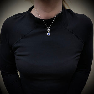 14K White Gold Exceptional Color Tanzanite Pendant By Christopher Michael 1.65 Carats