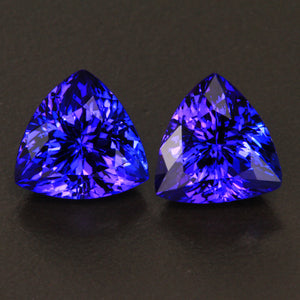Blue Violet Trilliant Tanzanite Gemstones