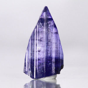 Bi-color tanzanite crystal mineral specimen
