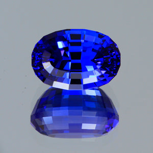 Exceptioanal 5.06 Carat Stepped Oval Tanzanite