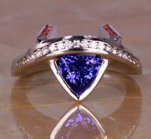 White Gold Tanzanite Ring 1.32 Carats