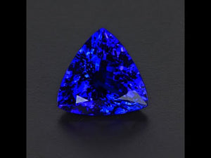 Violet Blue Trilliant Tanzanite Gemstone 14.18 Carats