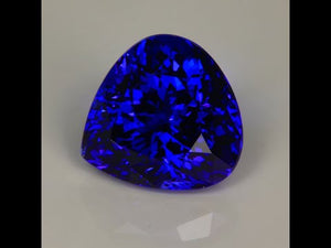 Violet Blue Shield/Heart Trilliant Tanzanite Gemstones 9.33cts