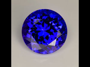 Blue Violet Round Brilliant Tanzanite Gemstone 12.87cts*