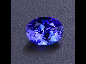 Blue Violet Oval Tanzanite Gemstone 2.0 Carats