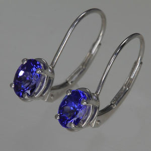 5.02 ct Tanzanite Trilliant Earrings: Customize Your Own