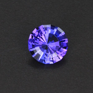 Blue Violet Round CutTanzanite Gemstone 2.18 Carats