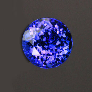 round brilliant tanzanite gemstone
