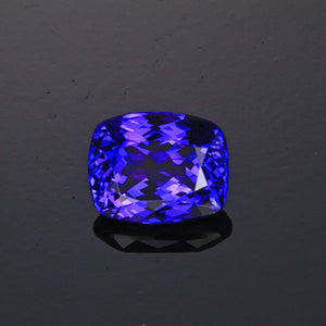 Blue Violet Antique Cushion Tanzanite Gemstone 3.85 Carats