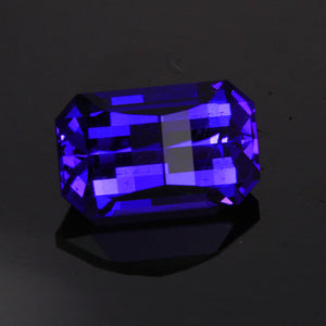 Blue Violet Opposed Bar Tanzanite Gemstone 3.21 Carats