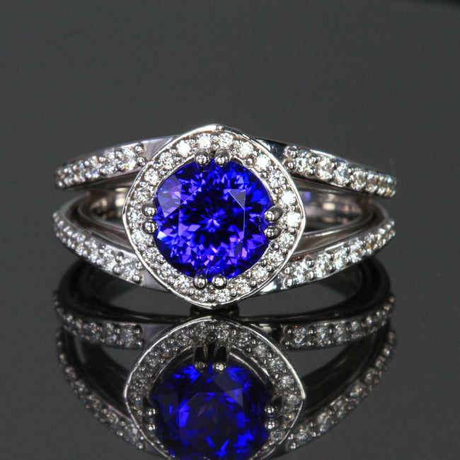 tanzanite and diamond ring 