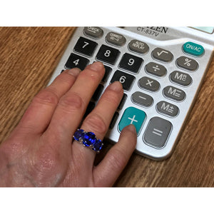 3 Stone Tanzanite Ring