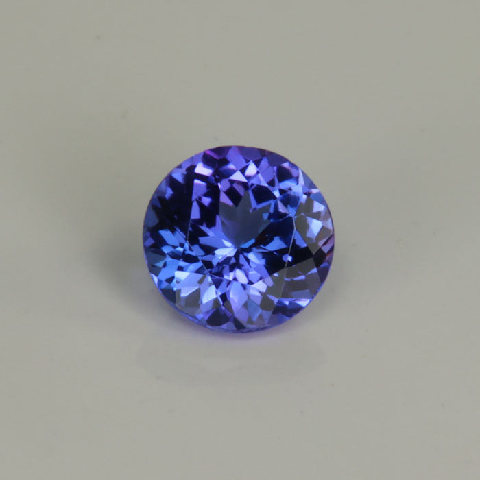 round brilliant purple tanzanite