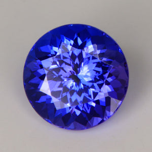 Blue Violet Exceptional Round Brilliant Cut Tanzanite Gemstone 1.70cts