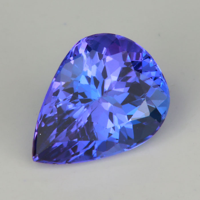 pear shape brilliant cut tanzanite gemstone 