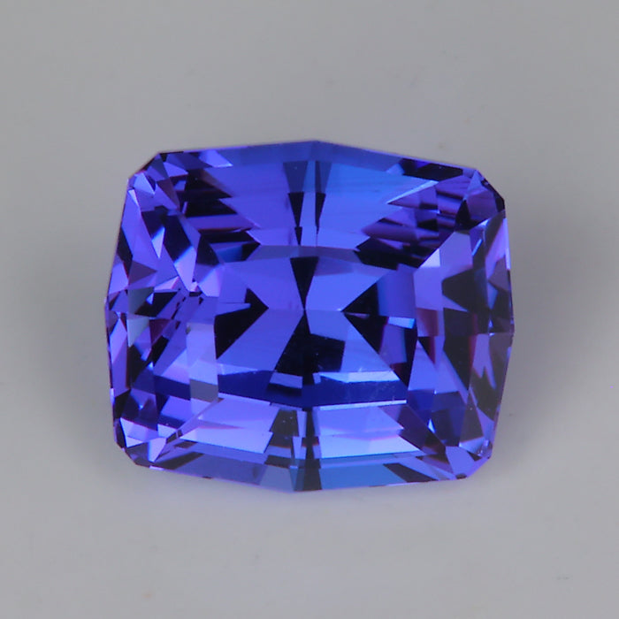 antique cushion cut tanzanite gem blue violet 