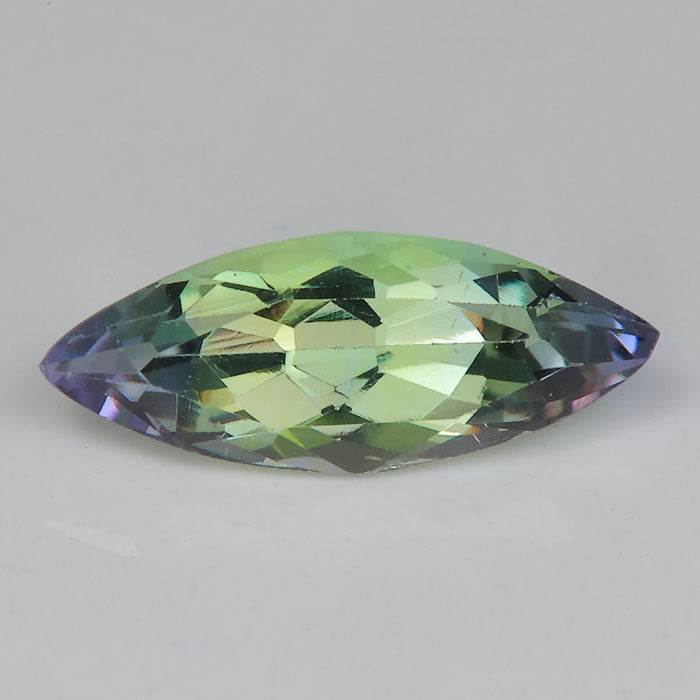 Green and blue violet tanzanite natural gemstone marquise cut