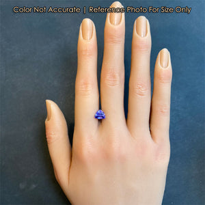 step triangle tanzanite size