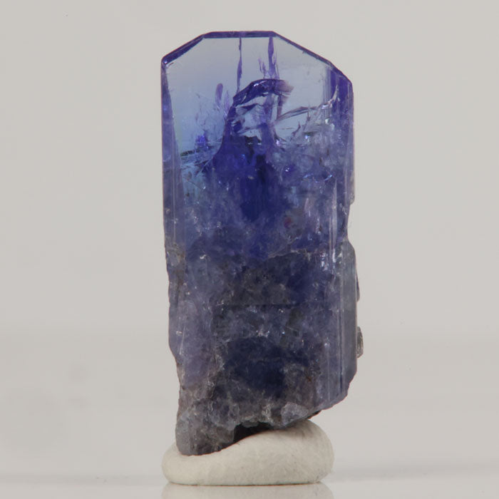 raw heated tanzanite crystal