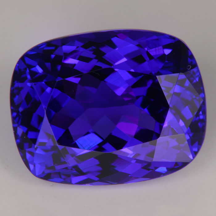 Large Blue Purple Cushion Tanzanite Gemstone High Quality AAAA