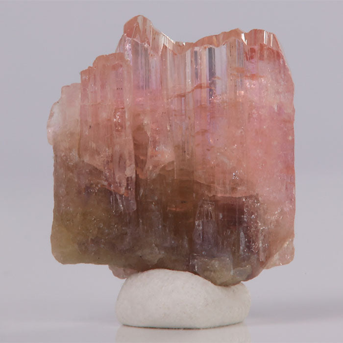peachy pink tanzanite crystal