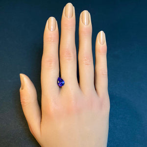 tanzanite gemstone pear shape 