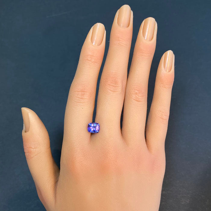 tanzanite antique cushion cut