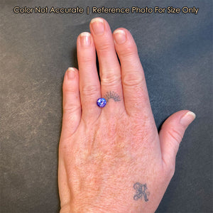 round brilliant tanzanite gemstone 