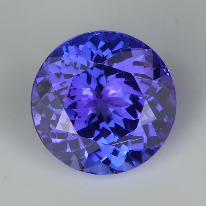 round brilliant cut tanzanite gemstone 