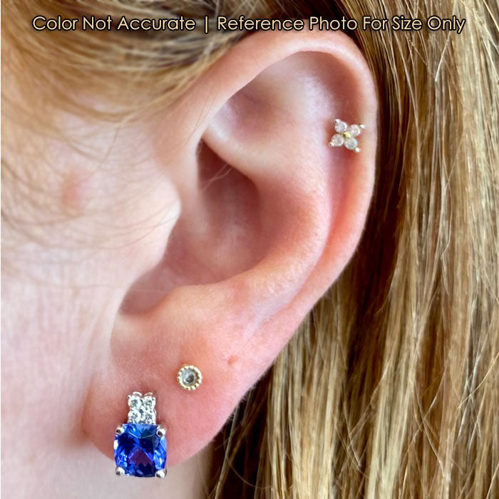 white gold tanzanite diamond earrings