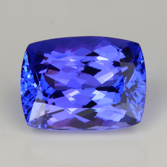 antique cushion cut blue violet tanzanite gem