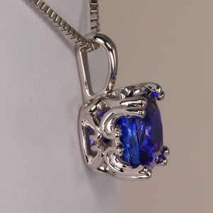 Tanzanite blue necklace