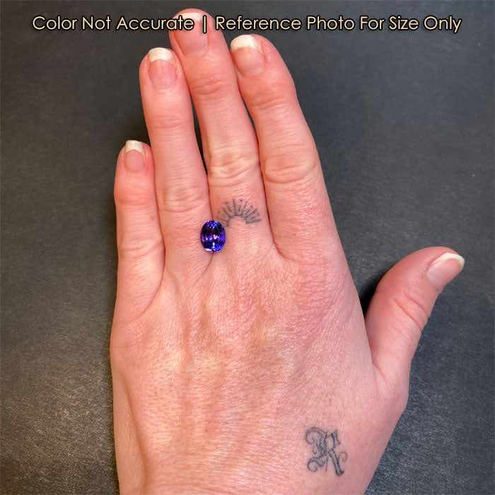 oval tanzanite size