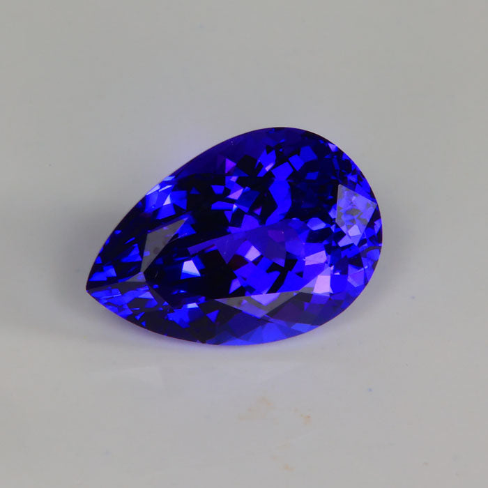 pear shape brilliant tanzanite gemstone 